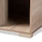 Baxton Studio Jasper Oak Finished 2-Door Wood Cat Litter Box Cover House 157-9543 - alternate 2